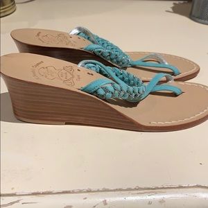 Turquoise Blue Sandal From Capri Size 38